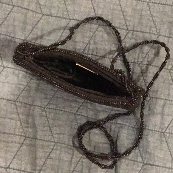 Beaded Cocktail Purse-Black - Picture 2 of 2